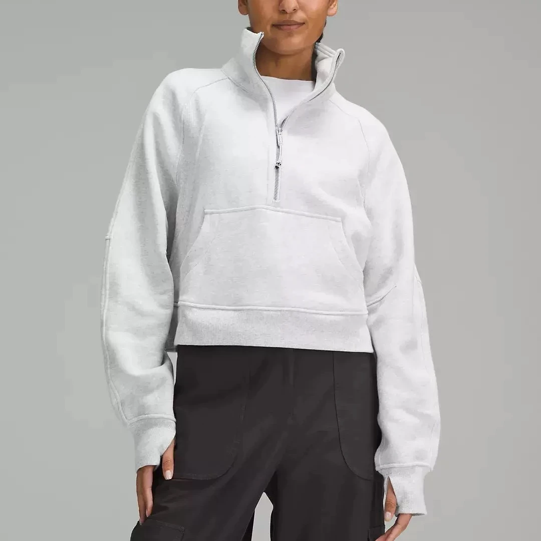 lululemon Scuba Oversized Funnel Neck 女士立领卫衣短款