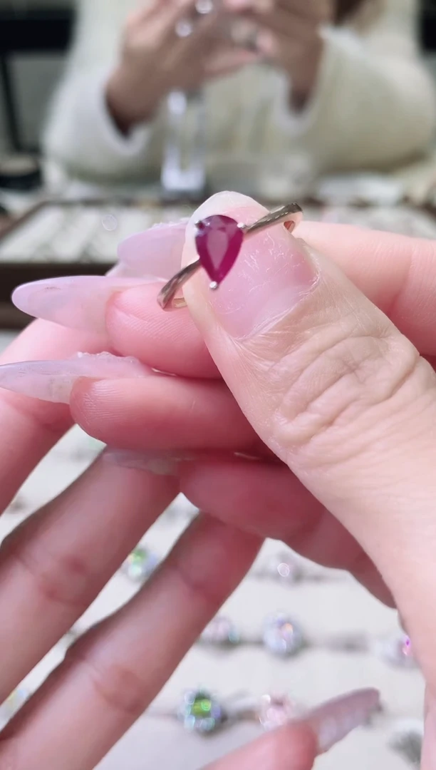 【闪购商品】红宝石戒指银S925镶嵌70-17