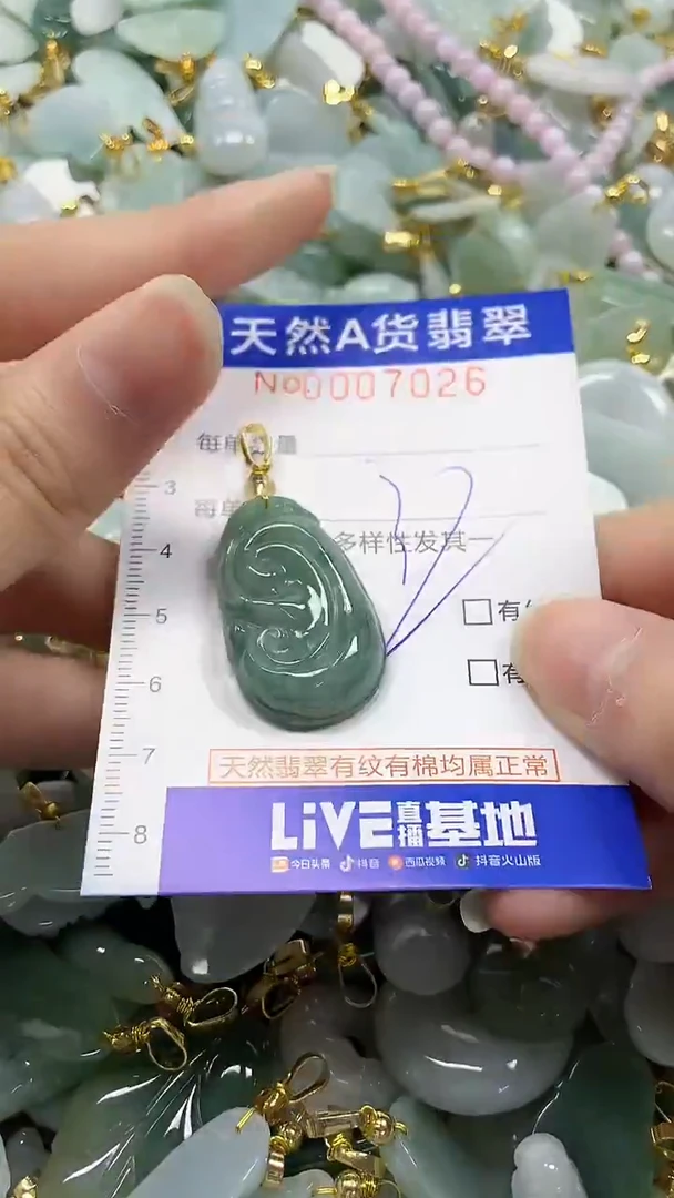 颈饰未镶嵌翡翠纯天然a货翡翠
