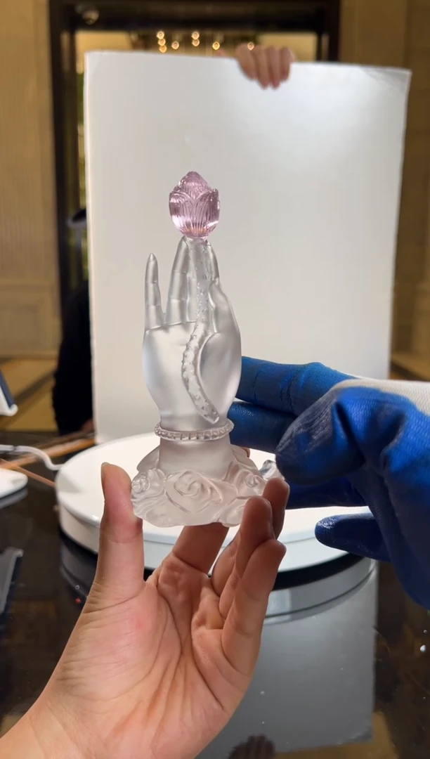 【闪购商品】摆件FML035佛手拈花水晶琉璃摆件