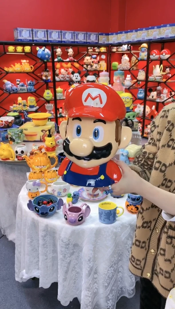 【闪购商品】.@@马里奥饼干罐陶瓷