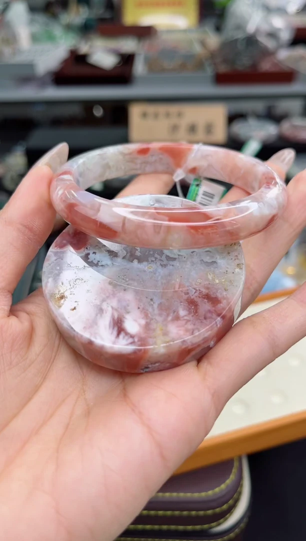 【闪购商品】石英质玉手镯未镶嵌62圈口（赠品镯心）S9085