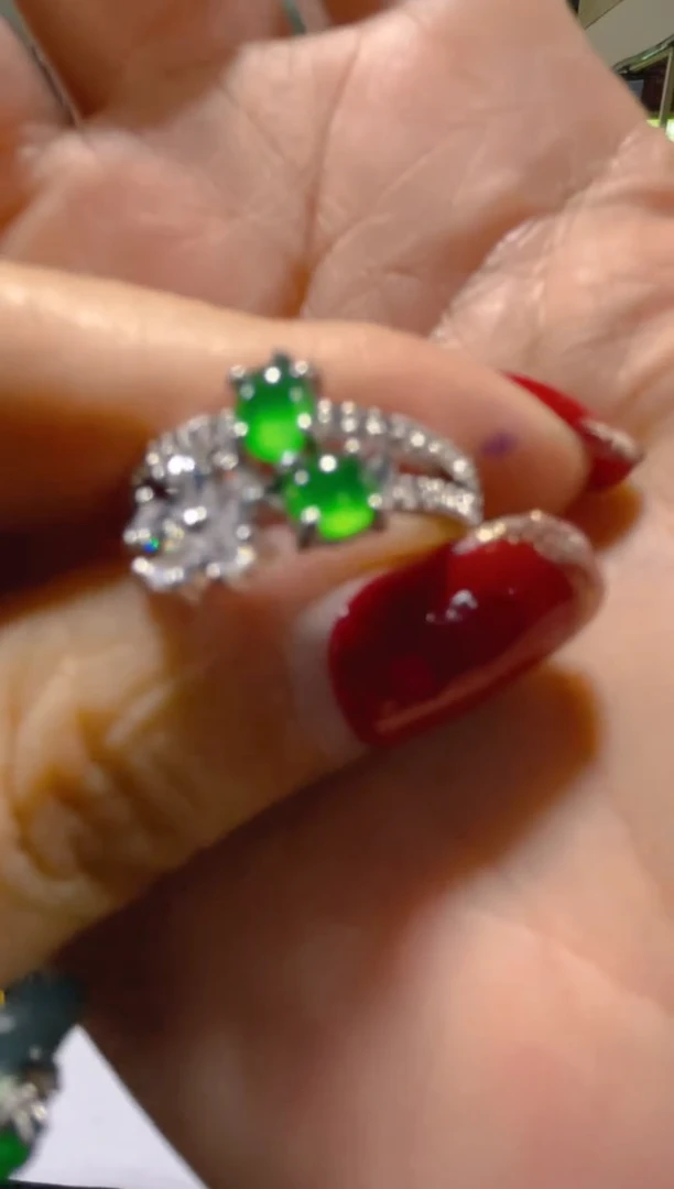 翡翠戒指未镶嵌天然A货翡翠（多样性发货拍一件发件）