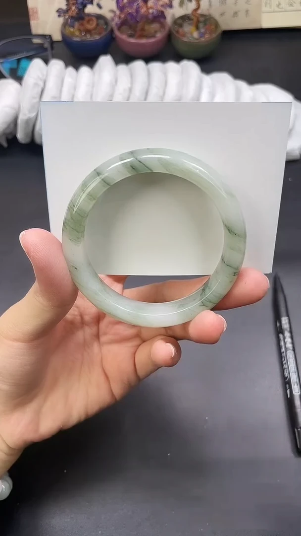 未镶嵌手镯石英质玉A80-56`57