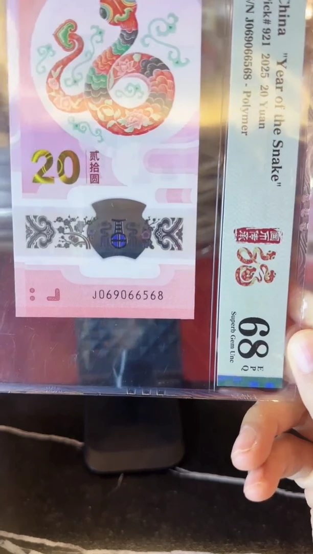 塑料2025 蛇钞 单张 069066568