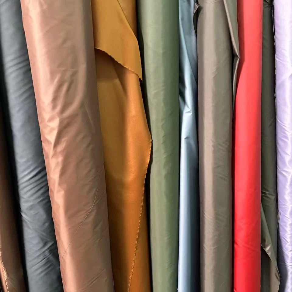 咖色棉感羽绒服面料61#