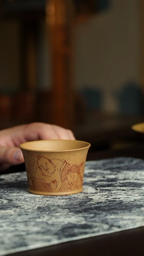 茶杯紫砂9号宜兴原矿紫砂作品