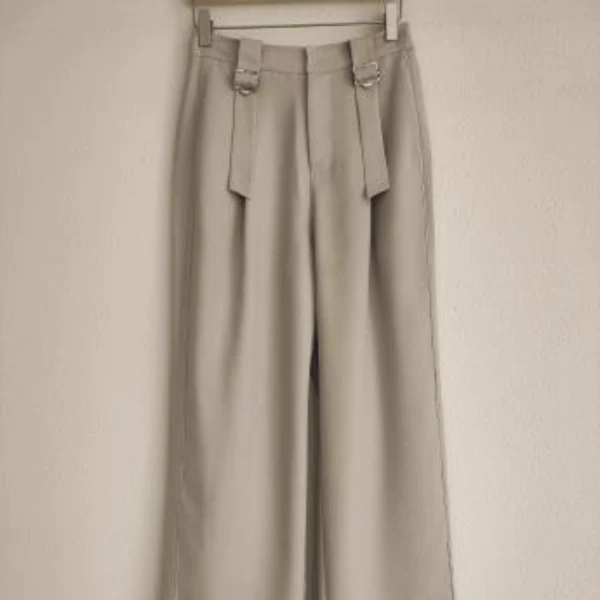 朵以2025春季新款西装裤直筒裤窄版阔腿裤休闲裤39DC208067