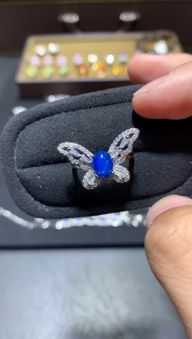 未镶嵌欧泊戒指G23