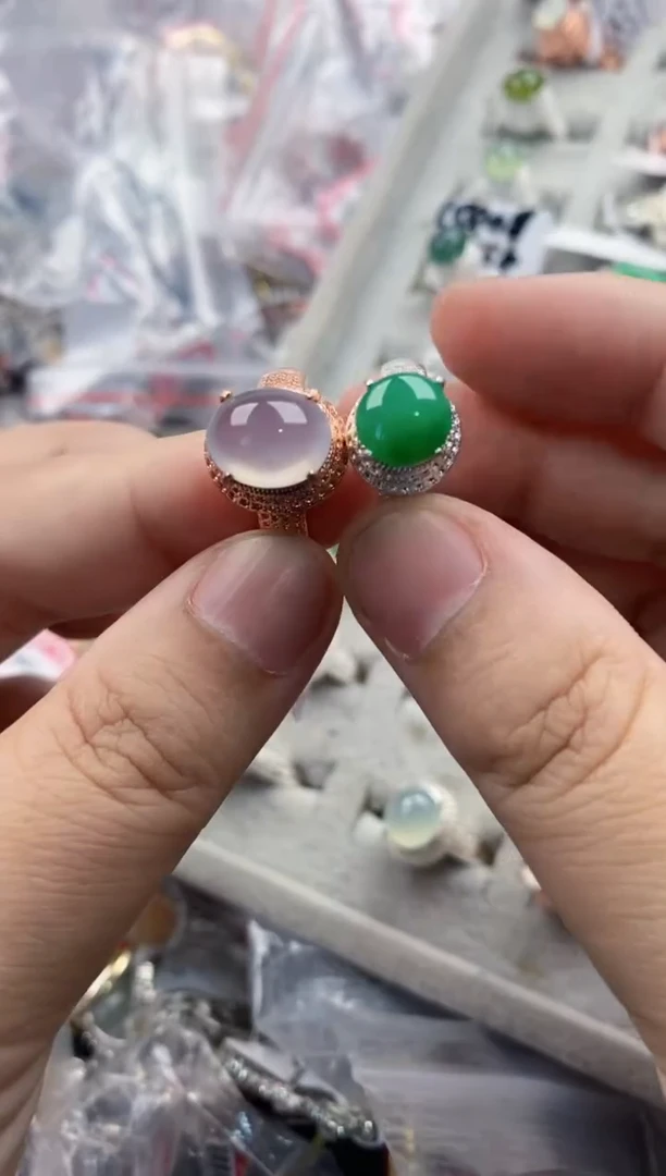 未镶嵌戒指翡翠1010     7