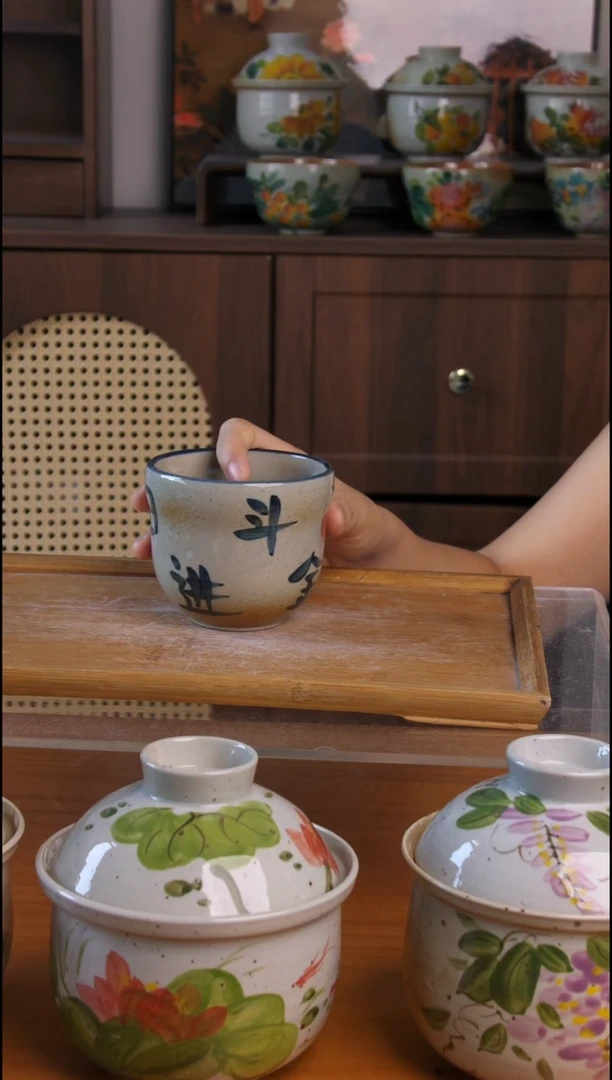摆件景德镇高温釉下彩日用餐具
