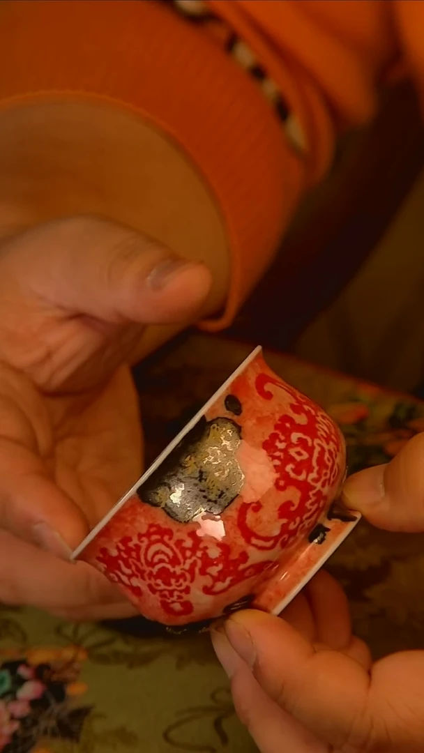 杯手工手绘杯杯很美丽