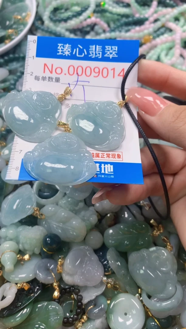 翡翠未镶嵌颈饰多样性发其一9014