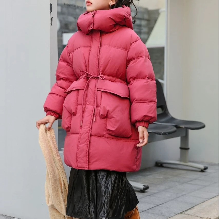 儿童羽绒服2024新款洋气中大童中长款三防加厚女宝冬装外套爆