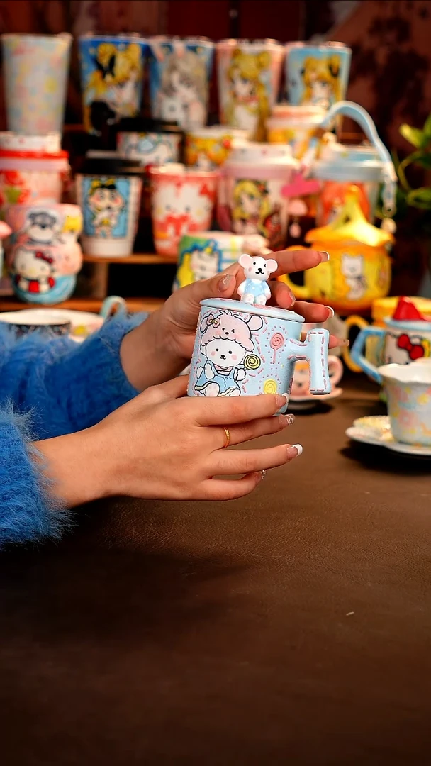 景德镇全手工手绘杯杯