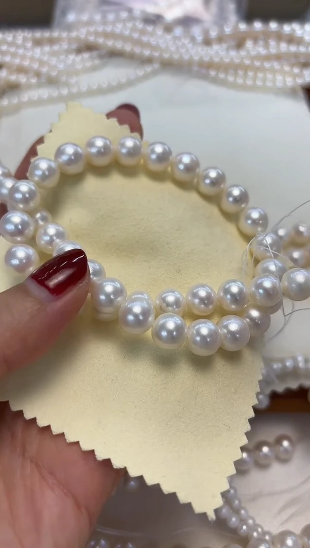 颈饰银S925镶嵌淡水珍珠9-10mm