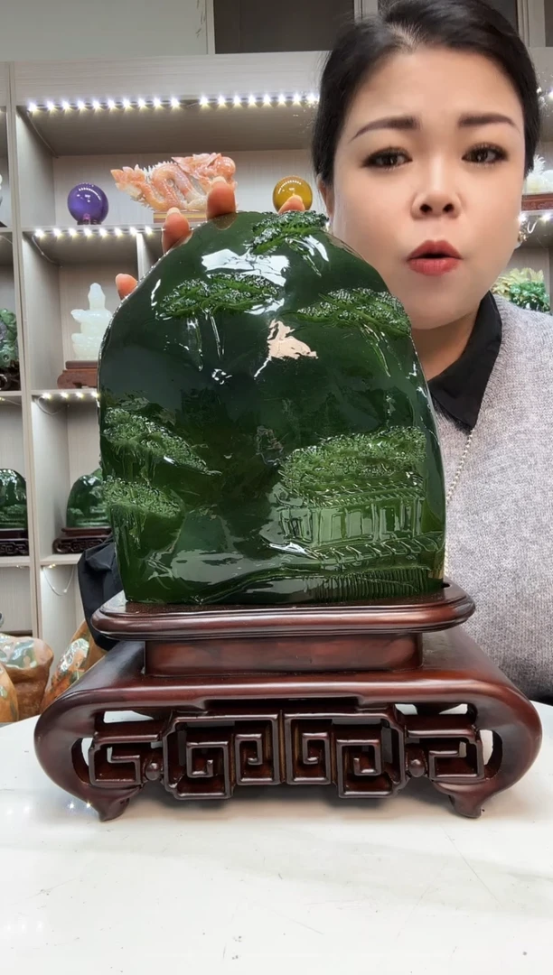 石材天然石材家居摆件办公室客厅玄关高档摆件