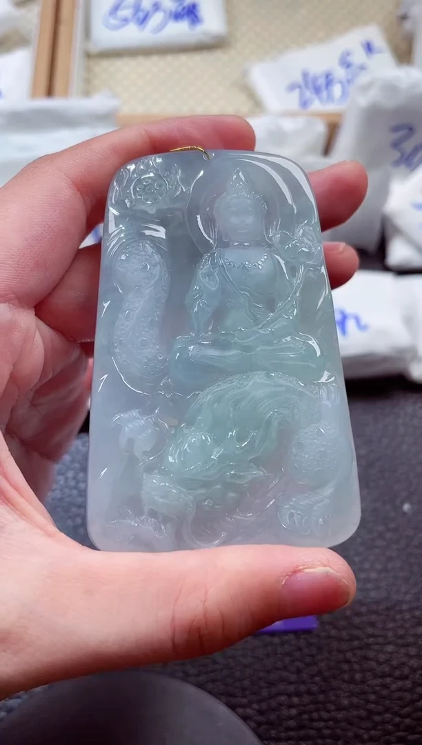 颈饰未镶嵌翡翠00002854御龙大势至