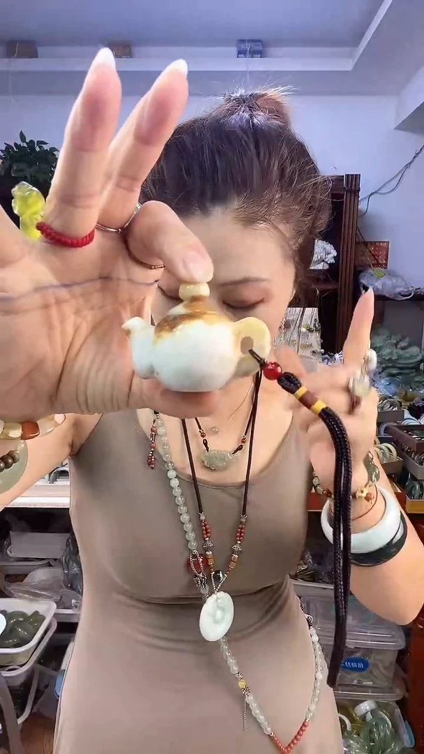 未镶嵌蛇纹石玉壶多样性发货其中之一