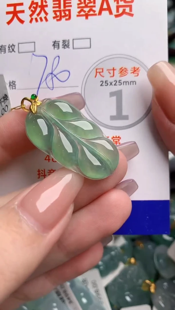 翡翠18K金镶嵌颈饰0297538077