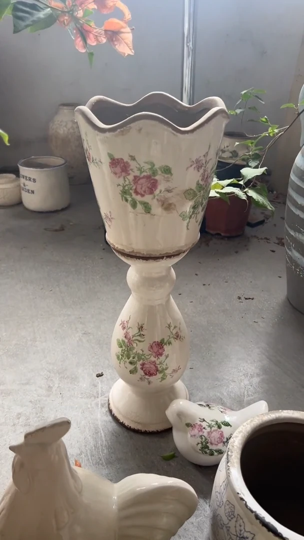 【闪购商品】陶瓷花盆外口CM内口CM