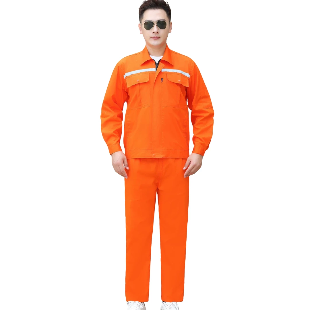 夏装长袖透气薄款夏季环卫工作电工耐磨建筑工地汽修服