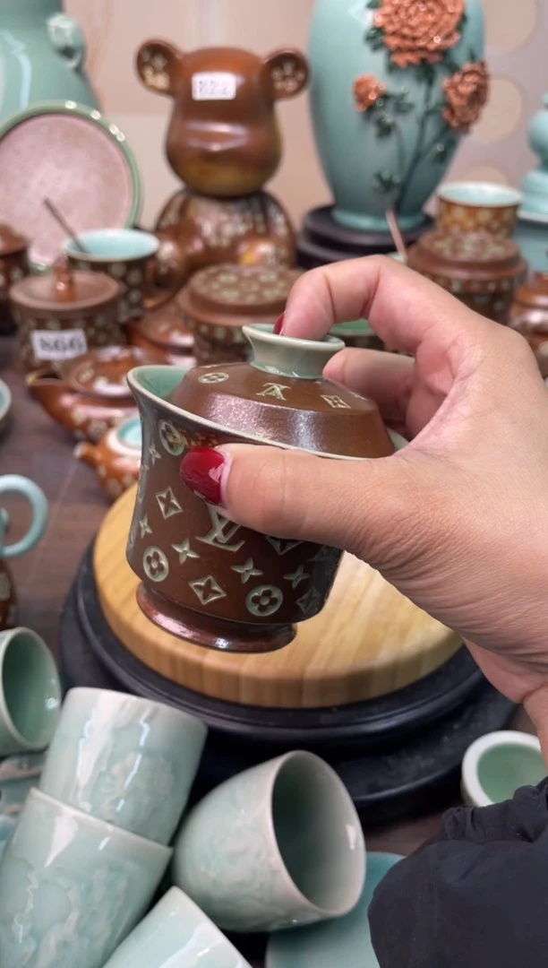 瓷特价福利 微瑕 慧仙青瓷