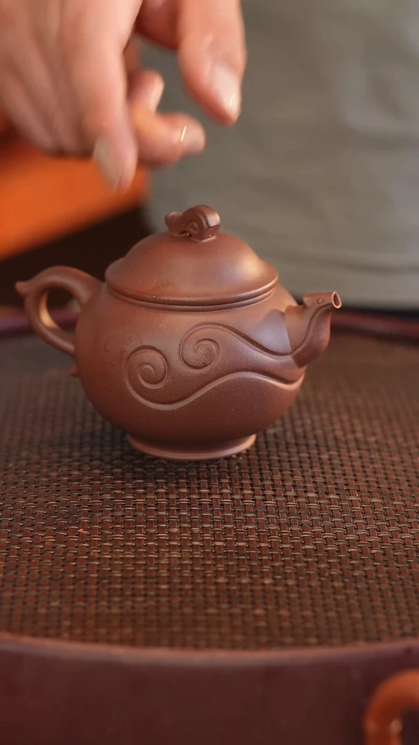 茶壶紫砂原矿手工制作