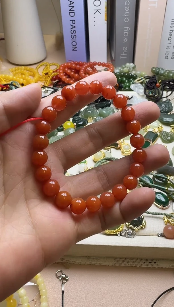 未镶嵌手串南红玛瑙未镶嵌 手串 南红玛瑙