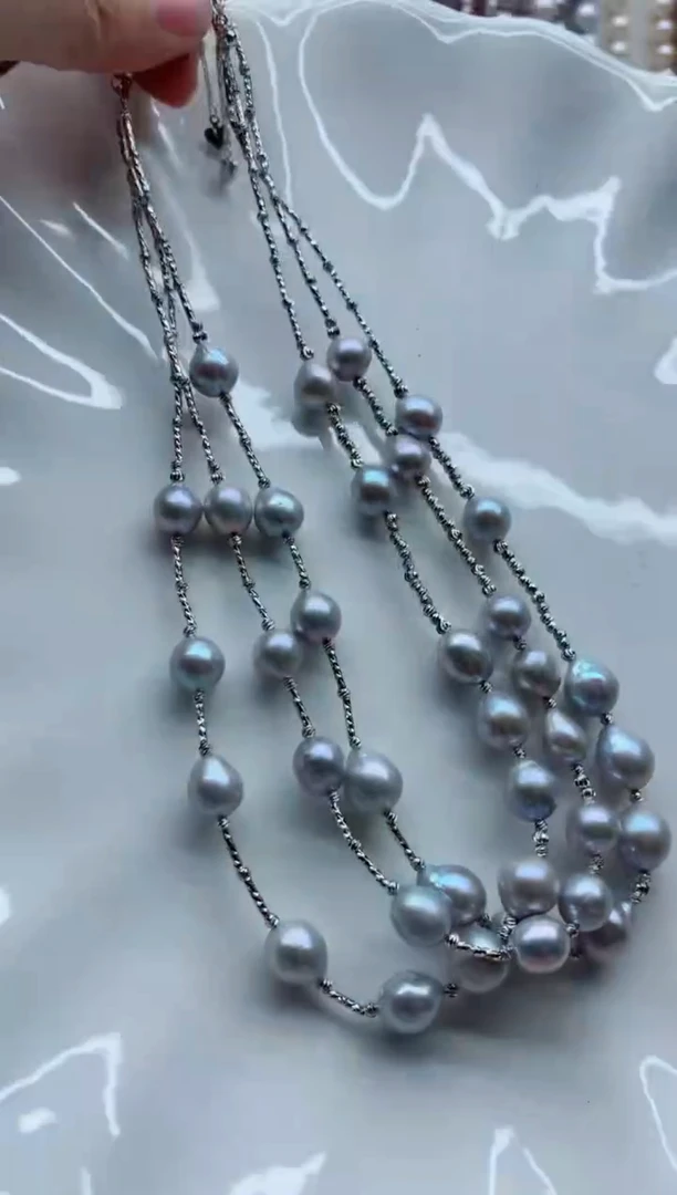 项链合金淡水珍珠多样性发其一，非无暇