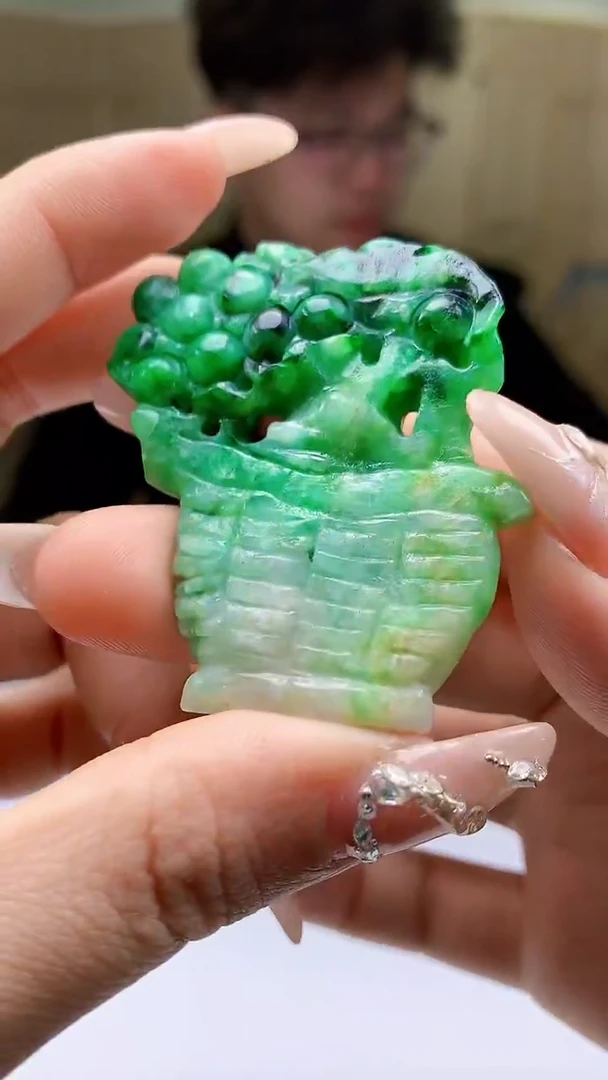 【闪购商品】定制翡翠未镶嵌4688ty-毛货挂件22