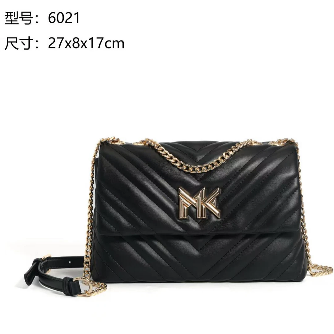 【苏苏】FES-6021-黑色轻奢女士时尚新款单肩包