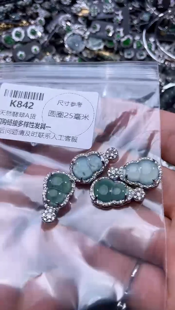 【闪购商品】翡翠颈饰未镶嵌K842多样性发其一