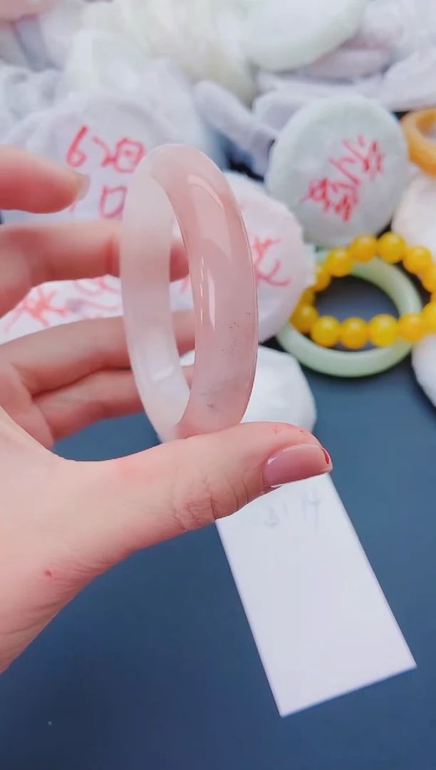 未镶嵌手镯石英质玉J174-57-58