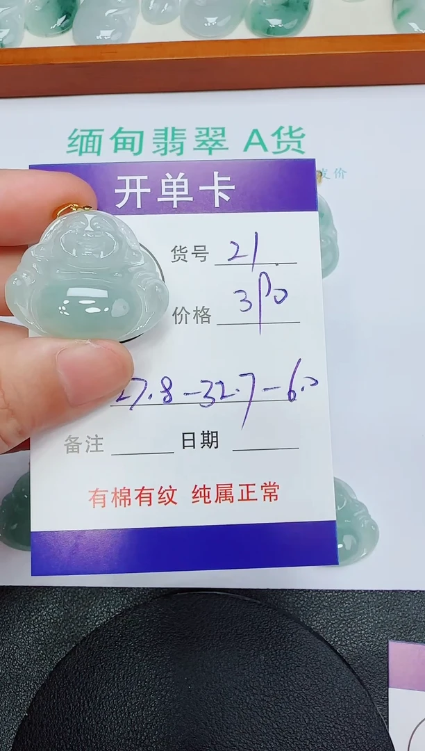 吊坠(赠链)未镶嵌翡翠21