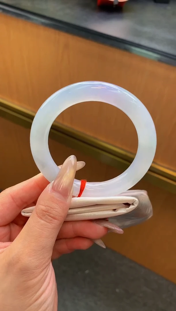 未镶嵌手镯翡翠-F121-圆条55.2