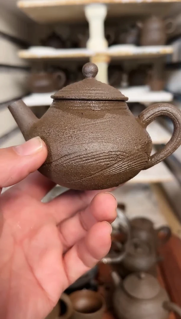 【闪购商品】冰碛岩陶制手工壶