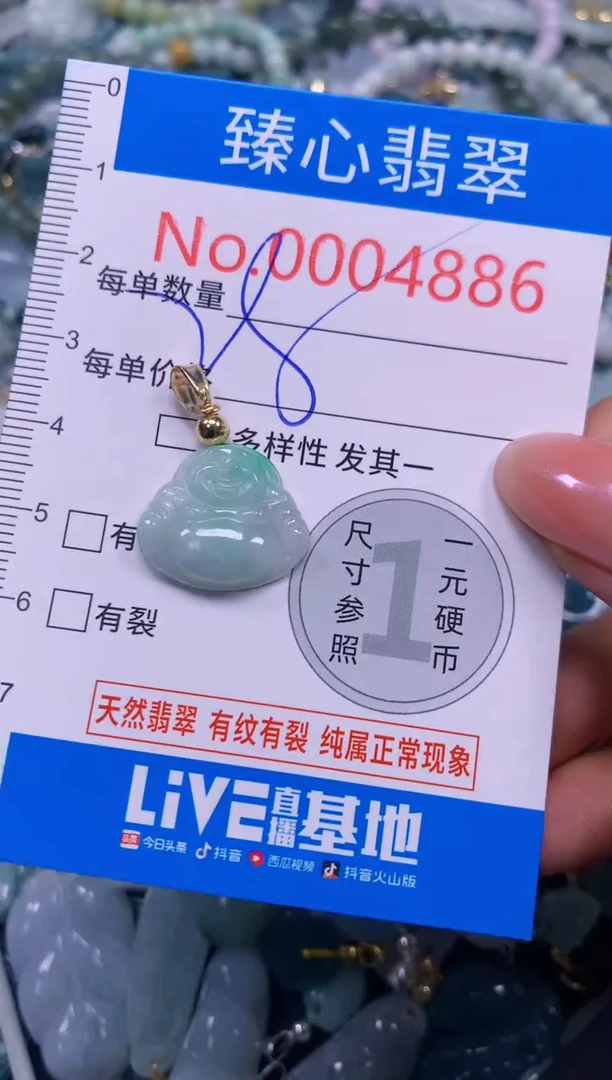 吊坠(不含链)未镶嵌翡翠4886