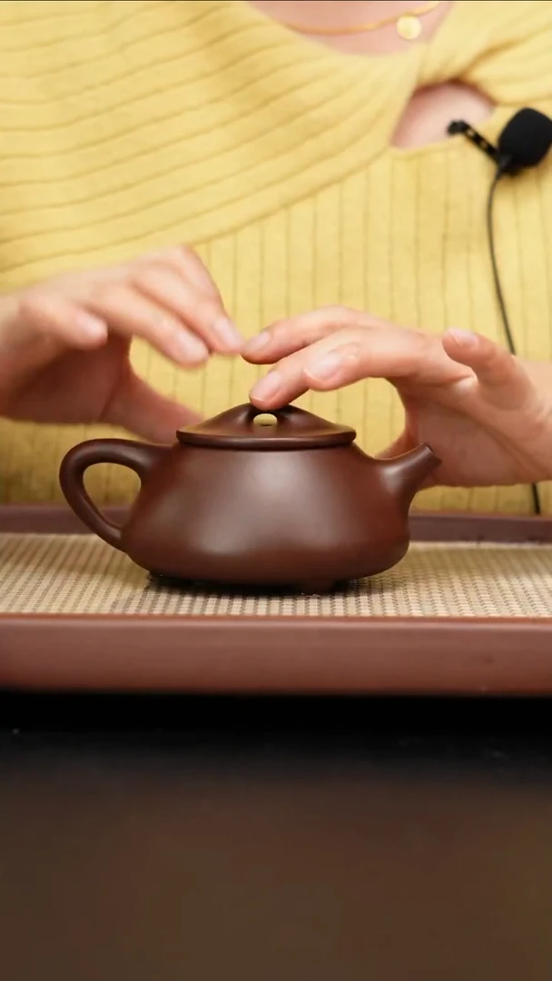 【闪购商品】紫砂茶壶全手工铁芯老紫景舟石瓢