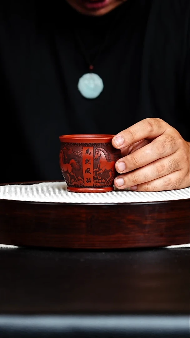 茶壶紫砂宜兴紫砂 马到成功 主人杯