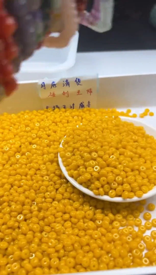 玛瑙/玉髓颈饰未镶嵌w2118鸡油黄算盘6*3mm*50颗