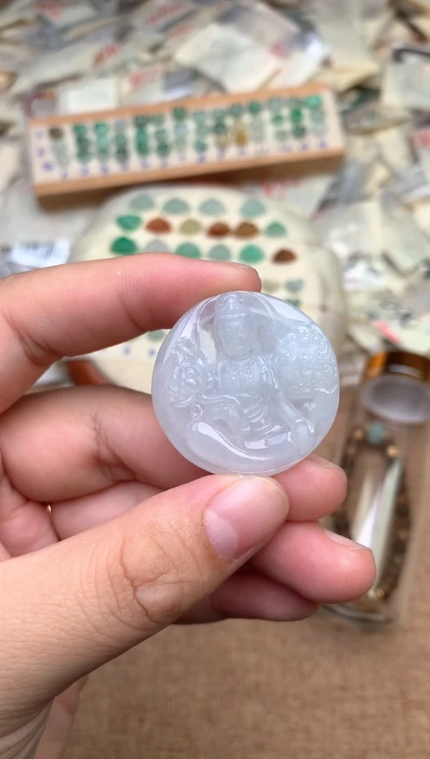 未镶嵌挂件翡翠一文殊