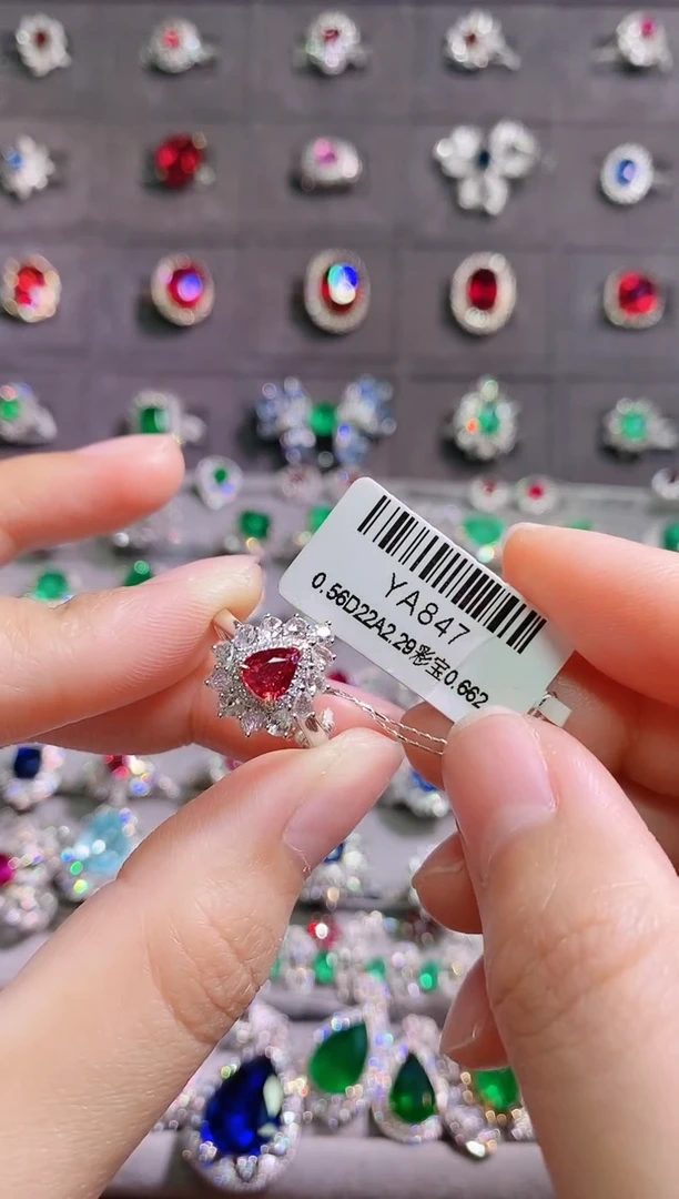 【闪购商品】红宝石18K金戒指18K金镶嵌--