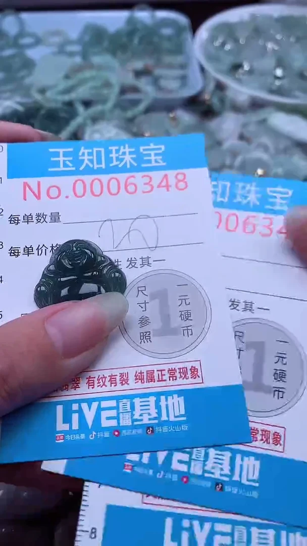翡翠未镶嵌吊坠(不含链)6348