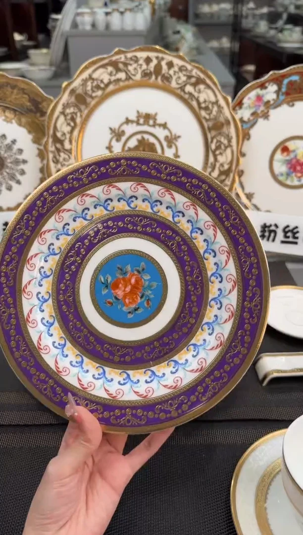 【闪购商品】瓷片8英寸点心盘福利价微瑕