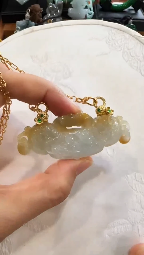 颈饰未镶嵌翡翠国风
