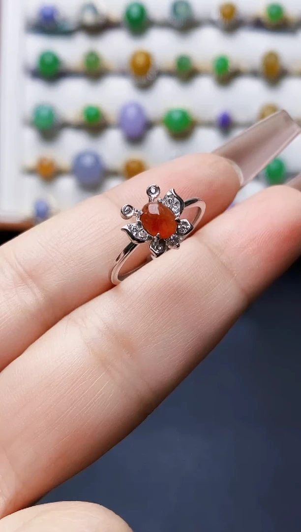 银S925镶嵌戒指翡翠1310