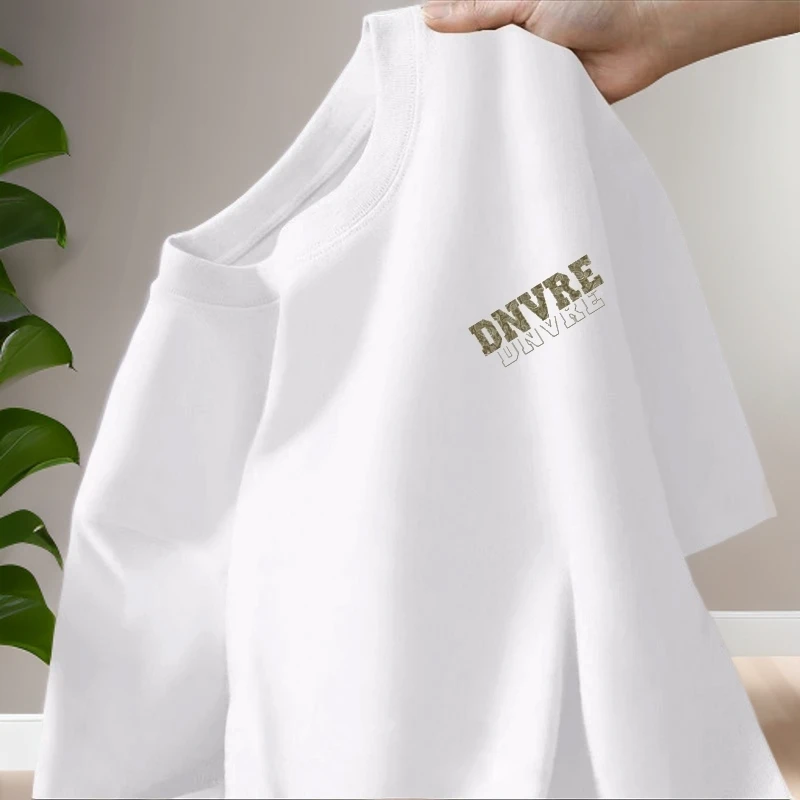 啄木鸟夏季男士重磅纯棉短袖t恤男女潮流宽松圆领百搭印花半袖ins