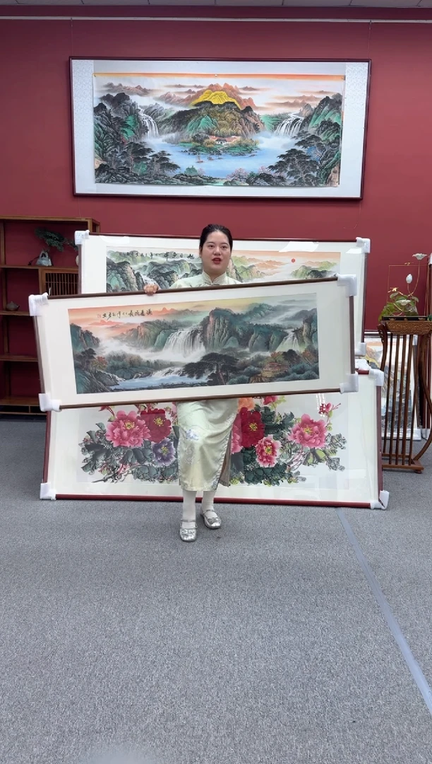 国画手绘 源远流长 172*62