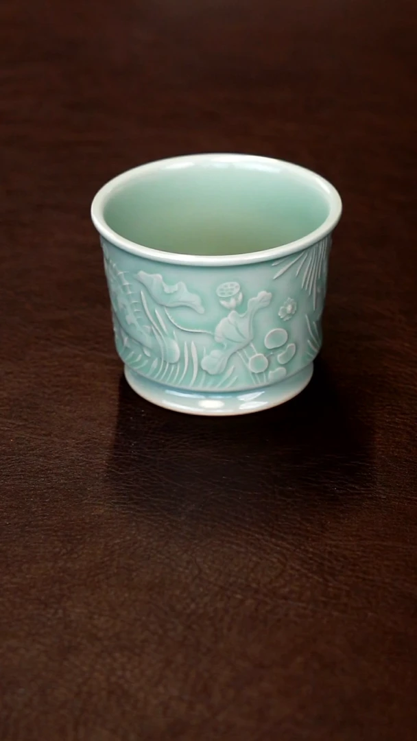 青瓷手工茶器包邮